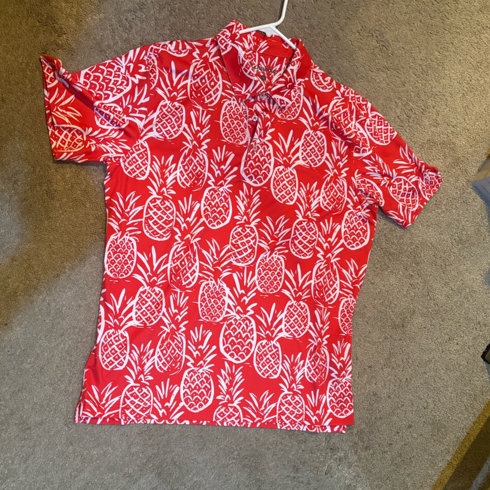 Chubbies Red and White Tropical Print Shorts